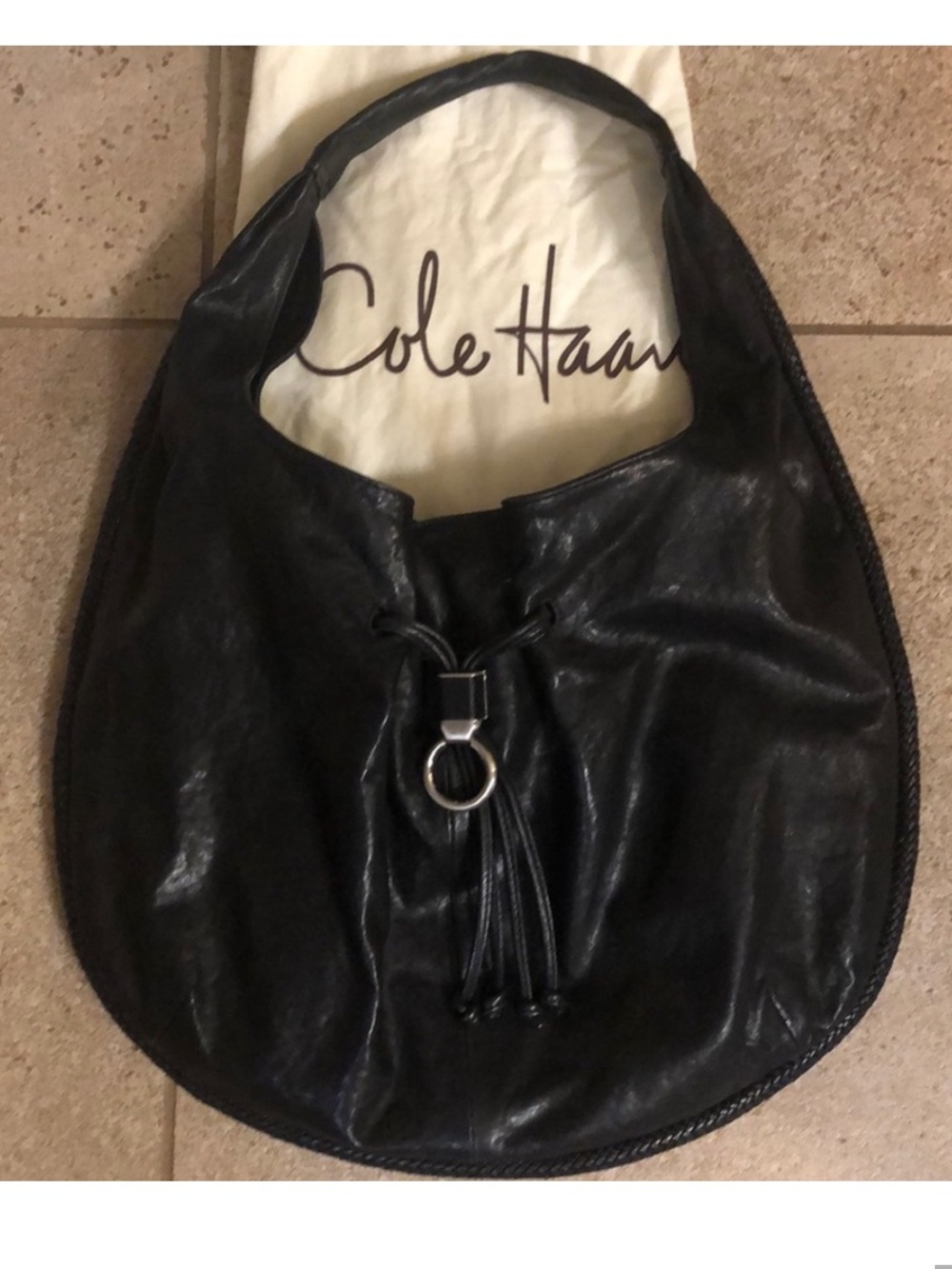Cole Haan Leather Hobo Bag